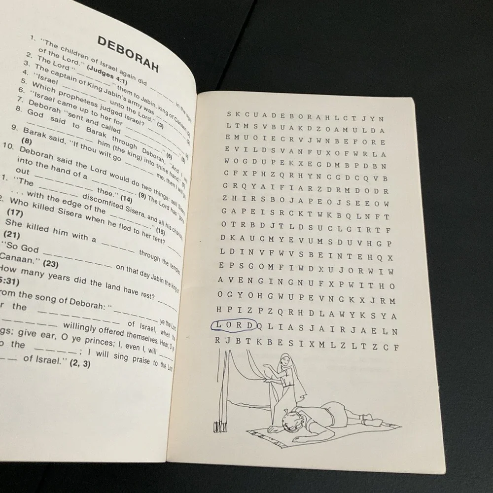 Double Trouble 1978 Puzzles Book‎ Bible People Old Testament History Gerald Dye